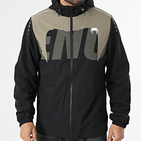 Venum - Chaqueta con Cremallera y Capucha Adrenaline 05864 Negro Verde Kaki
