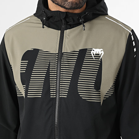 Venum - Chaqueta con Cremallera y Capucha Adrenaline 05864 Negro Verde Kaki