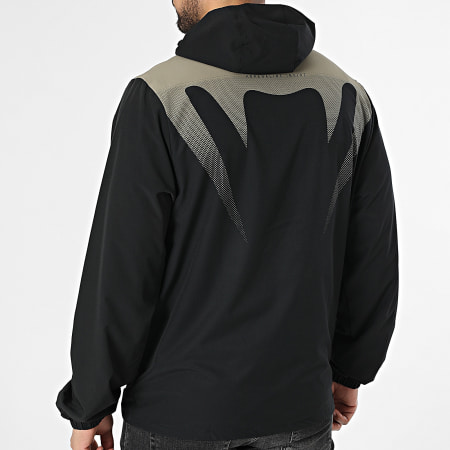 Venum - Chaqueta con Cremallera y Capucha Adrenaline 05864 Negro Verde Kaki