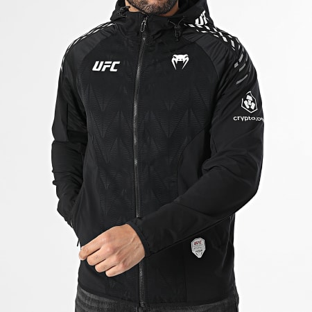 Venum - Chaqueta Zippada Capucha Fight Night UFC Zenith 00477 Negro Blanco