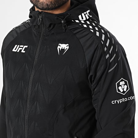 Venum - Chaqueta Zippada Capucha Fight Night UFC Zenith 00477 Negro Blanco