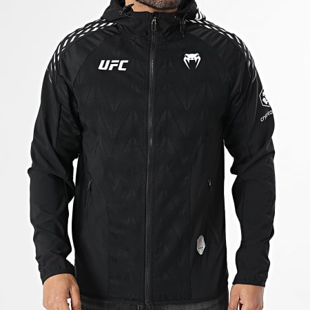 Venum - Chaqueta Zippada Capucha Fight Night UFC Zenith 00477 Negro Blanco