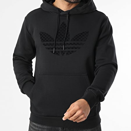 Adidas Originals - Sudadera con capucha Monogram KD1358 Negro
