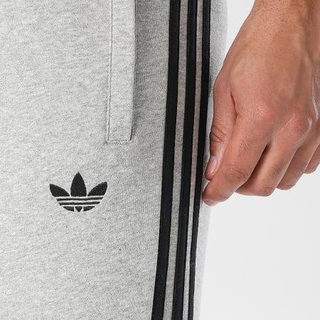 Adidas Originals - Pantalon Jogging A Bandes 3 Stripes KE2428 Gris Chiné Noir