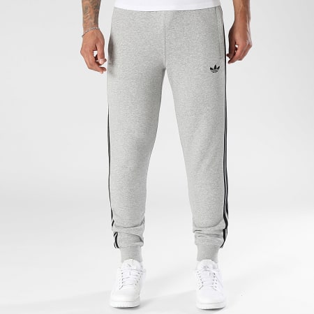 Adidas Originals - Pantalon Jogging A Bandes 3 Stripes KE2428 Gris Chiné Noir