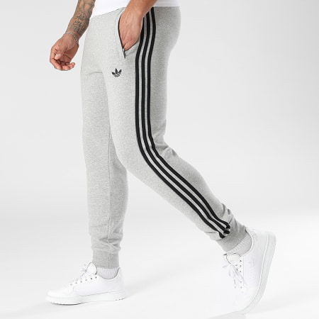 Adidas Originals - Pantalon Jogging A Bandes 3 Stripes KE2428 Gris Chiné Noir