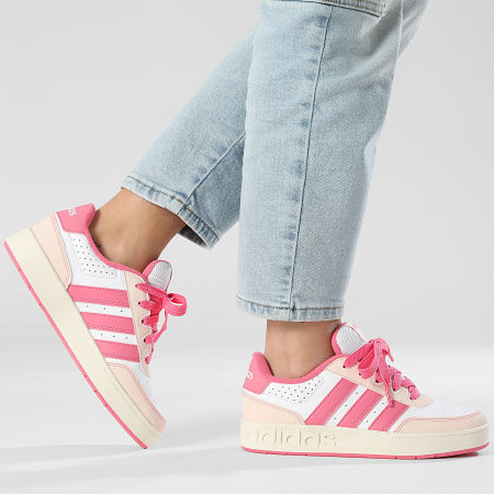 Adidas Performance - Zapatillas Mujer Breakbase J JP9297 Calzado Blanco Fusión Rosa Maravilla Cuarzo