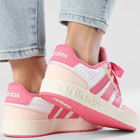 Adidas Performance - Zapatillas Mujer Breakbase J JP9297 Calzado Blanco Fusión Rosa Maravilla Cuarzo