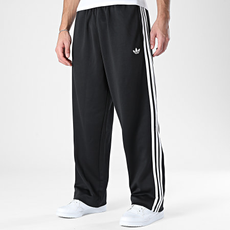 Adidas Originals - Pantalon Jogging A Bandes Loose TP KC8534 Noir Blanc