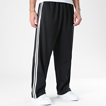 Adidas Originals - Pantalon Jogging A Bandes Loose TP KC8534 Noir Blanc