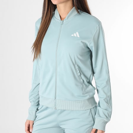 Adidas Sportswear - Ensemble De Survetement A Bandes Femme Essential 3 Stripes KB8159 Vert Clair