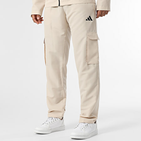 Adidas Sportswear - Ensemble Veste Zippée Et Pantalon Jogging Cargo Woven Cargo KE5890 Beige