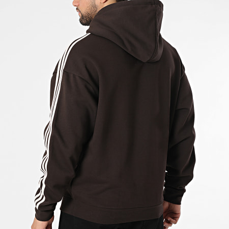 Adidas Originals - Sudadera con capucha A Rayas 3 Stripes KE0880 Marrón Rosa