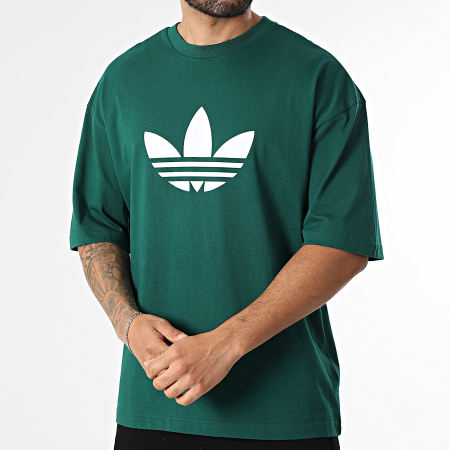 Adidas Originals - Tee Shirt Trefoil KE0900 Vert Bouteille