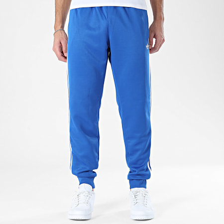 Adidas Originals - Pantalon Jogging A Bandes SST TP KE1672 Bleu Roi Blanc
