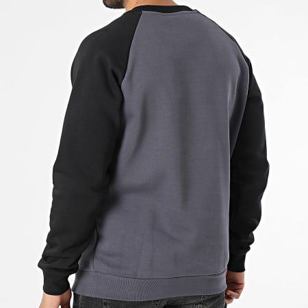 Adidas Originals - Sudadera cuello redondo Chest Stripes KE2133 Negro Gris Antracita