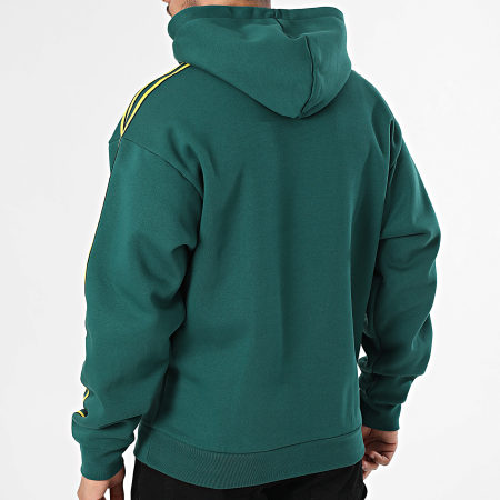 Adidas Originals - Sudadera Capucha A Rayas HD KE2150 Verde Amarillo