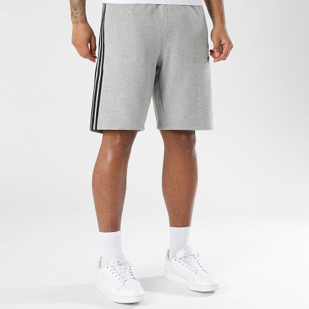 Adidas Originals - Short Jogging A Bandes 3 Stripes KE2433 Gris Chiné Noir