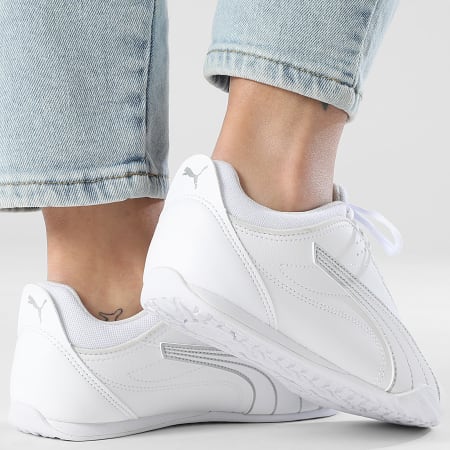 Puma - Zapatillas Mujer Puma Catch Soleil 402744 White Silver Feather Grey