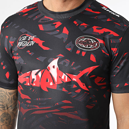 Shark Life - Camiseta Predator Negro Rojo