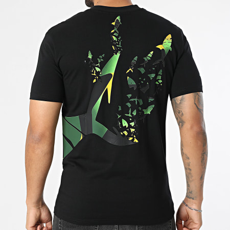 Shark Life - Camiseta Bright Negro Amarillo Verde