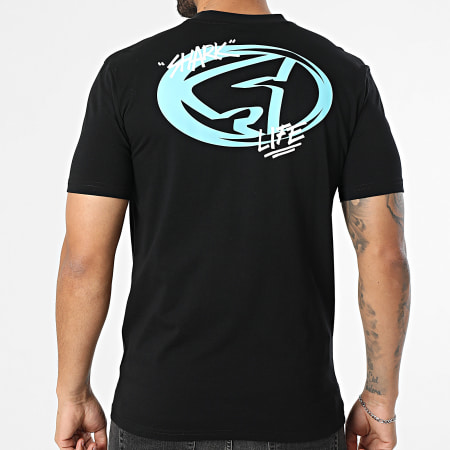 Shark Life - Camiseta All Over Negro Multi