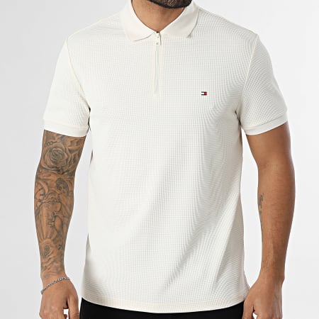 Tommy Hilfiger - Polo Manches Courtes Texturé Performance Structured 1773 Beige