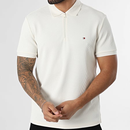 Tommy Hilfiger - Polo Manches Courtes Texturé Performance Structured 1773 Beige