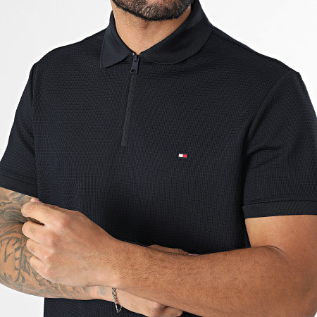 Tommy Hilfiger - Polo Manches Courtes Texturé Performance Structured 1773 Bleu Marine
