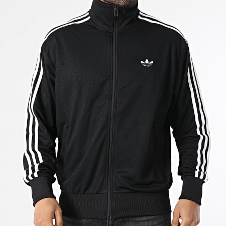 Adidas Originals - Veste Zippée A Bandes Firebird TT KE0782 Noir Blanc
