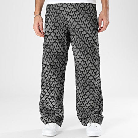 Adidas Originals - Pantalón Pantalón chándal Monogram KC6380 Negro Gris