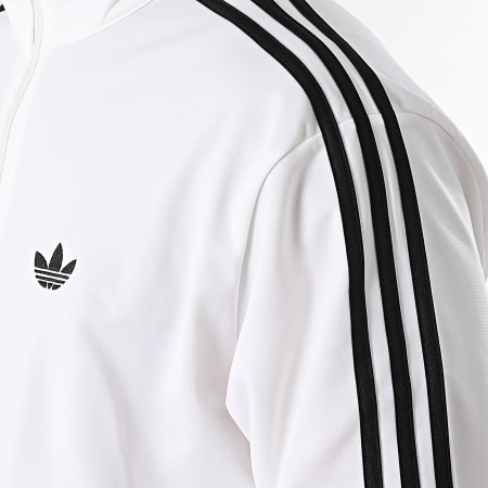 Adidas Originals - Veste Zippée A Bandes Firebird TT KD8308 Blanc Noir