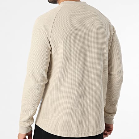 Adidas Originals - Tee Shirt Manches Longues Texturé Essentials KE1178 Beige