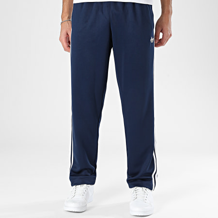 Adidas Originals - Pantalon Jogging A Bandes SST Reg KE3521 Bleu Marine Blanc