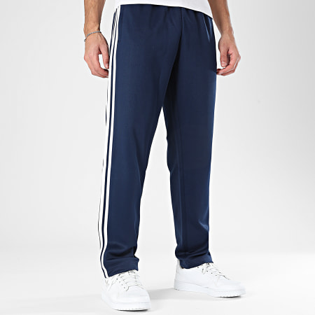 Adidas Originals - Pantalon Jogging A Bandes SST Reg KE3521 Bleu Marine Blanc