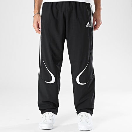 Adidas Sportswear - Pantalon Jogging A Bandes Teamgeist TP KD5863 Noir Blanc