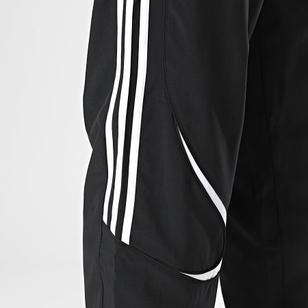 Adidas Sportswear - Pantalon Jogging A Bandes Teamgeist TP KD5863 Noir Blanc