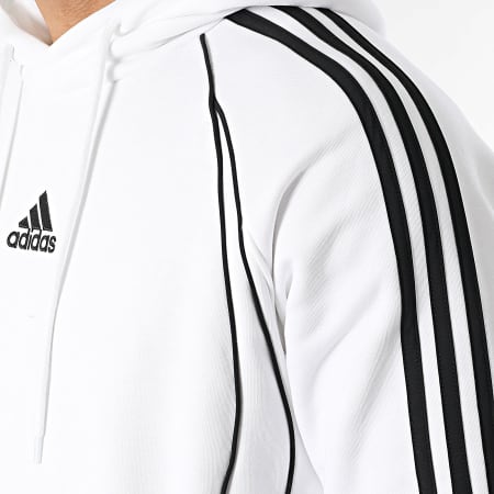 Adidas Performance - Sudadera con capucha A Rayas Teamgeist KD5878 Blanco