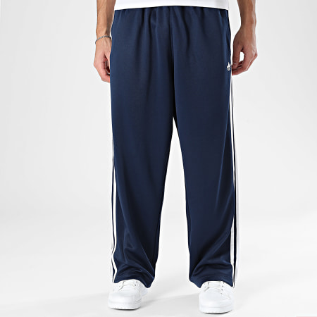 Adidas Originals - Pantalon Jogging A Bandes Loose TP KE0825 Bleu Marine Blanc