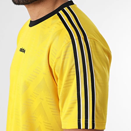 Adidas Originals - Tee Shirt A Bandes Jacquard Jersey KE3336 Jaune