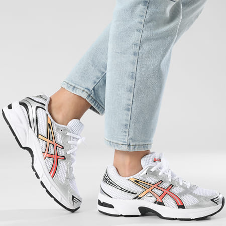 Asics - Sneakers Donna Gel 1130 GS 1204A169 Bianco Red Snapper
