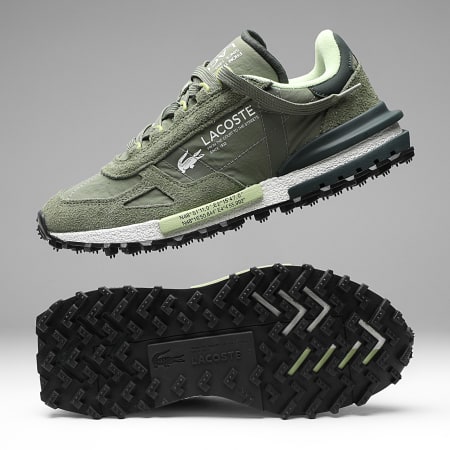 Lacoste - Baskets Elite Active 1262 Khaki White