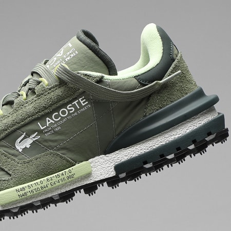 Lacoste - Baskets Elite Active 1262 Khaki White