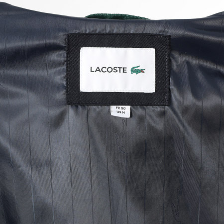 Lacoste - Chaqueta con cremallera cuello alto Logo bordado Cocodrilo Azul Marino