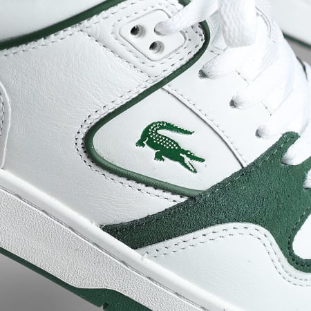 Lacoste White and Dark Green High-Top Sneakers Lacoste Missouri Mid Sneaker, Size 10 - White/green at  main image 4