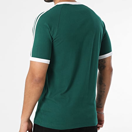 Adidas Originals - Tee Shirt A Bandes 3 Stripes Ringer KF0415 Vert Bouteille
