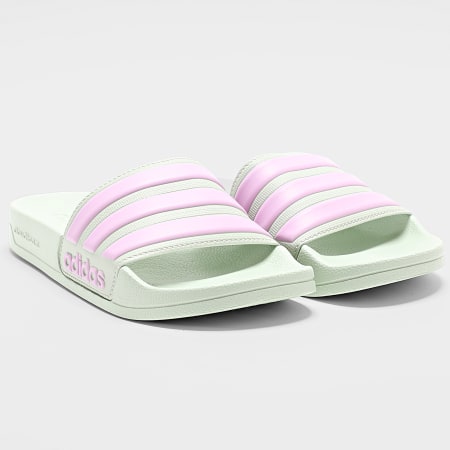 Adidas Performance - Chanclas Mujer Adilette Shower IH9027 Verde Lino Bliss Lila