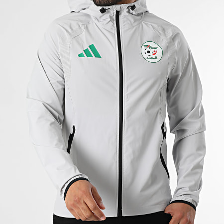Adidas Sportswear - Veste Capuche Zippée Fédération Algérienne De Football JZ6253 Gris