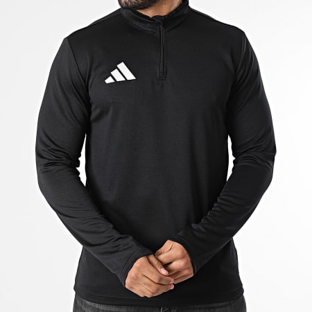 Adidas Sportswear - Tee Shirt Manches Longues Col Zippé Entrada 26 JZ6658 Noir