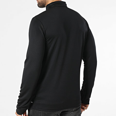 Adidas Sportswear - Tee Shirt Manches Longues Col Zippé Entrada 26 JZ6658 Noir